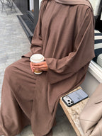 Light brown 2 piece abaya