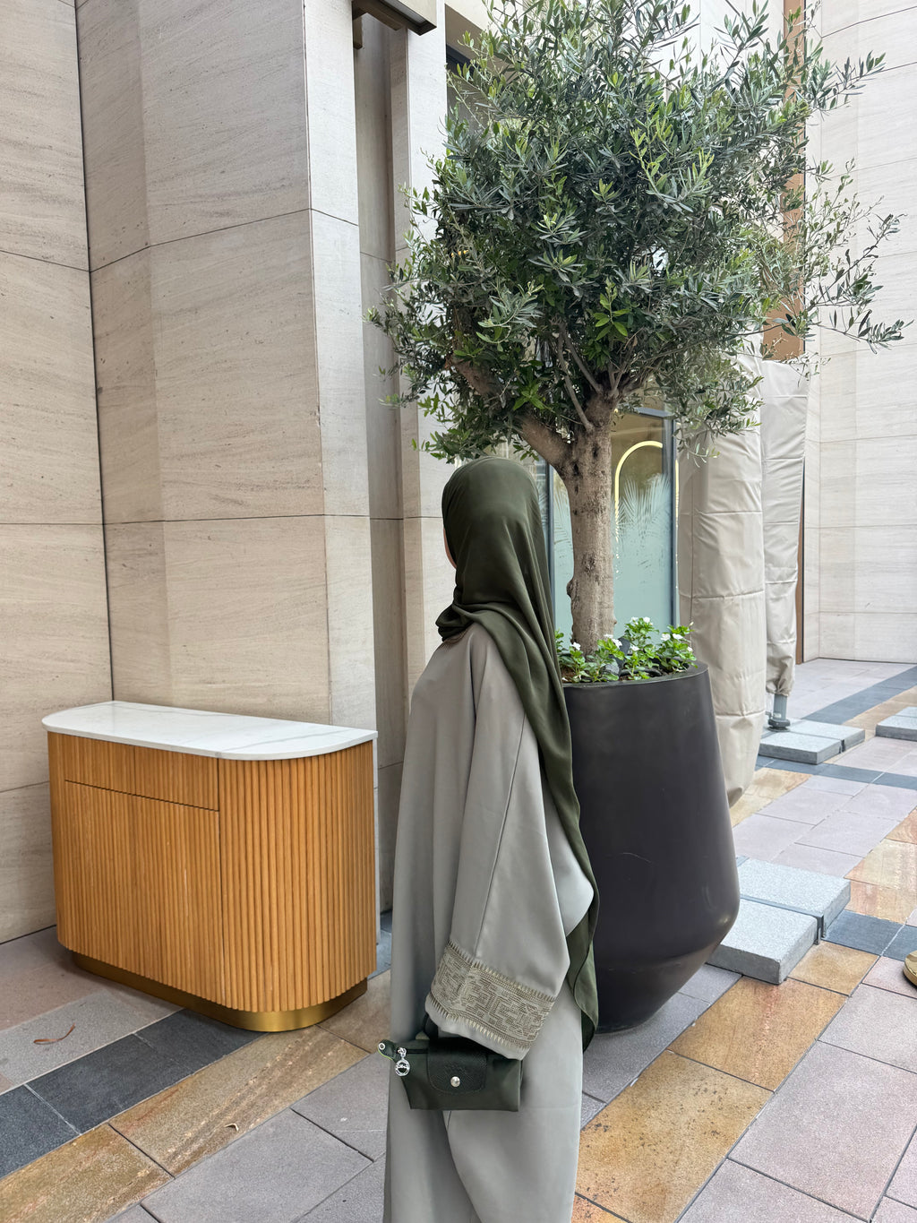 Khayraat in sage green