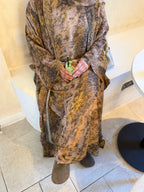 Watercolour abaya in khaki