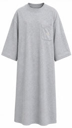 Crew neck dress grey