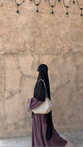 Jersey khimar in black