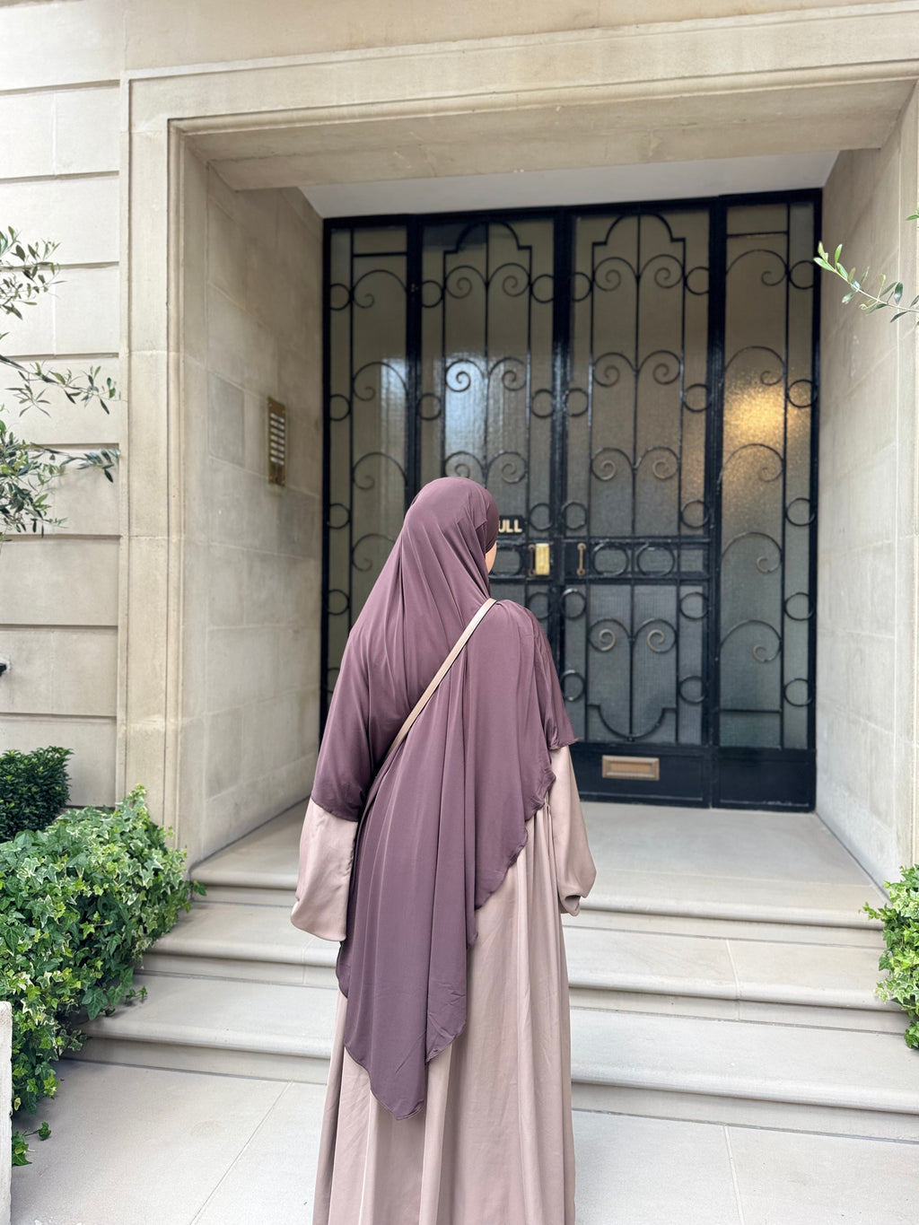 Jersey khimar in expresso