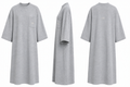Crew neck dress grey