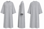 Crew neck dress grey