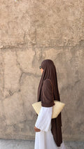 Jersey Khimar dark brown
