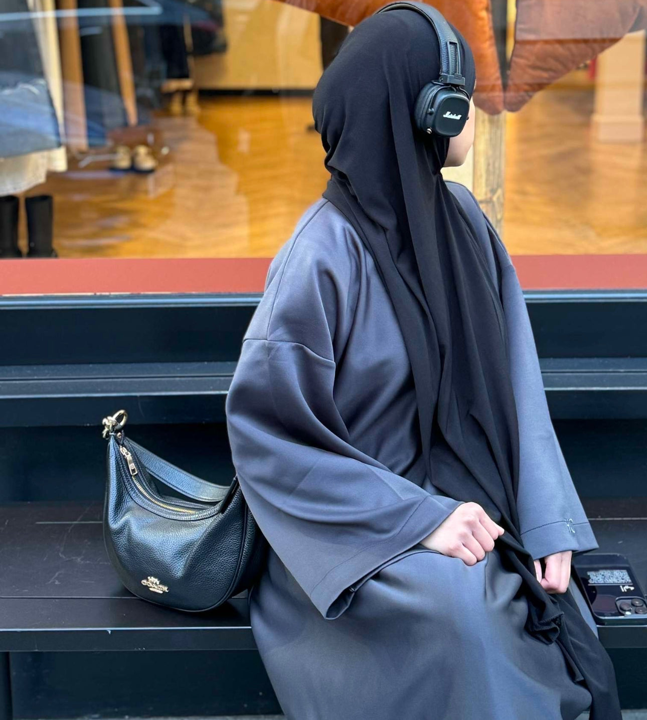 Black jersey hijab