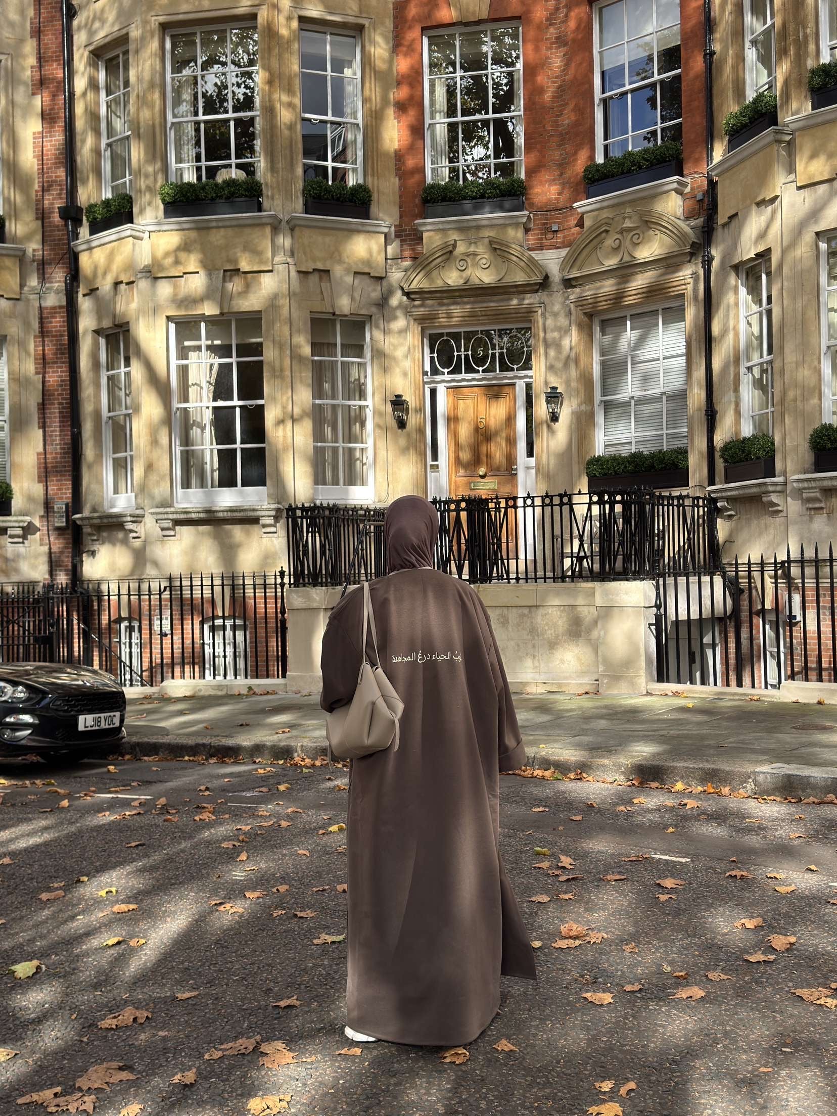 Wool abaya coat