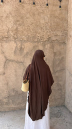 Jersey Khimar dark brown