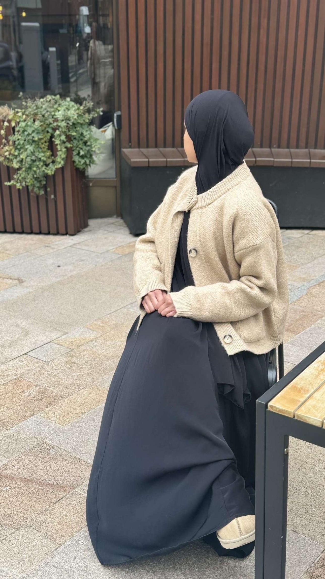 Black jersey hijab