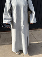 Crew neck dress grey