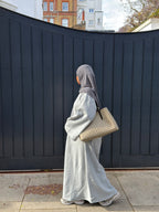 Crew neck dress grey