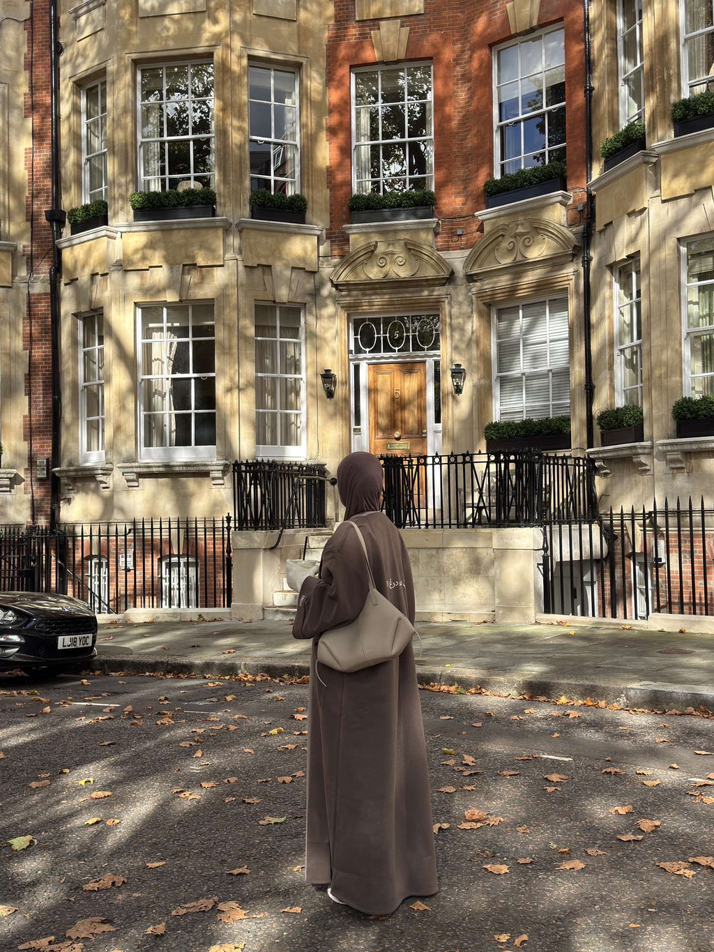 Wool abaya coat