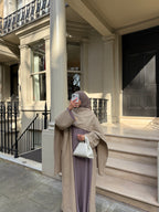 Abaya coat with attached scarf