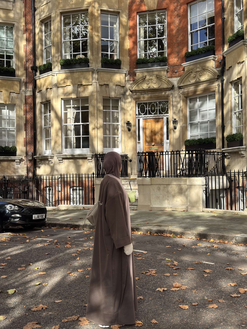 Wool abaya coat