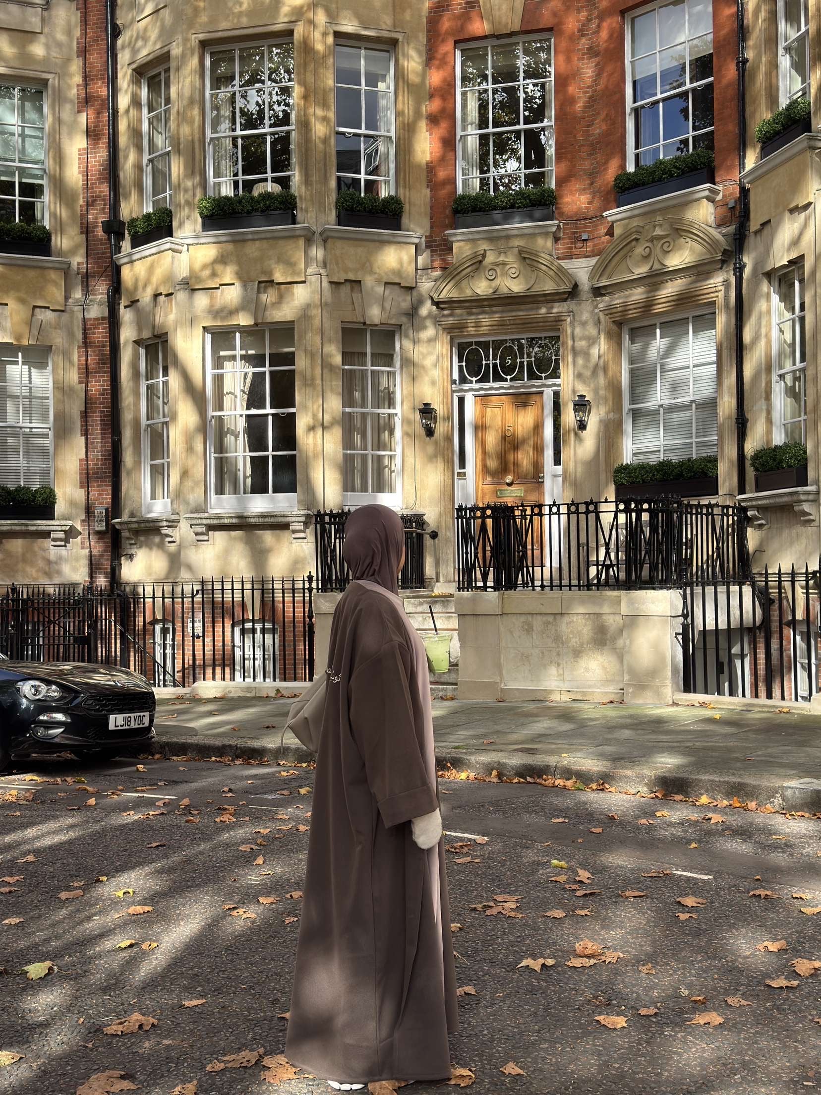 Wool abaya coat
