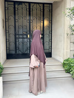 Jersey khimar in expresso