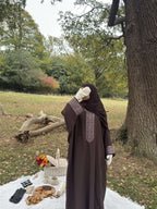 Brown chiffon Hijab