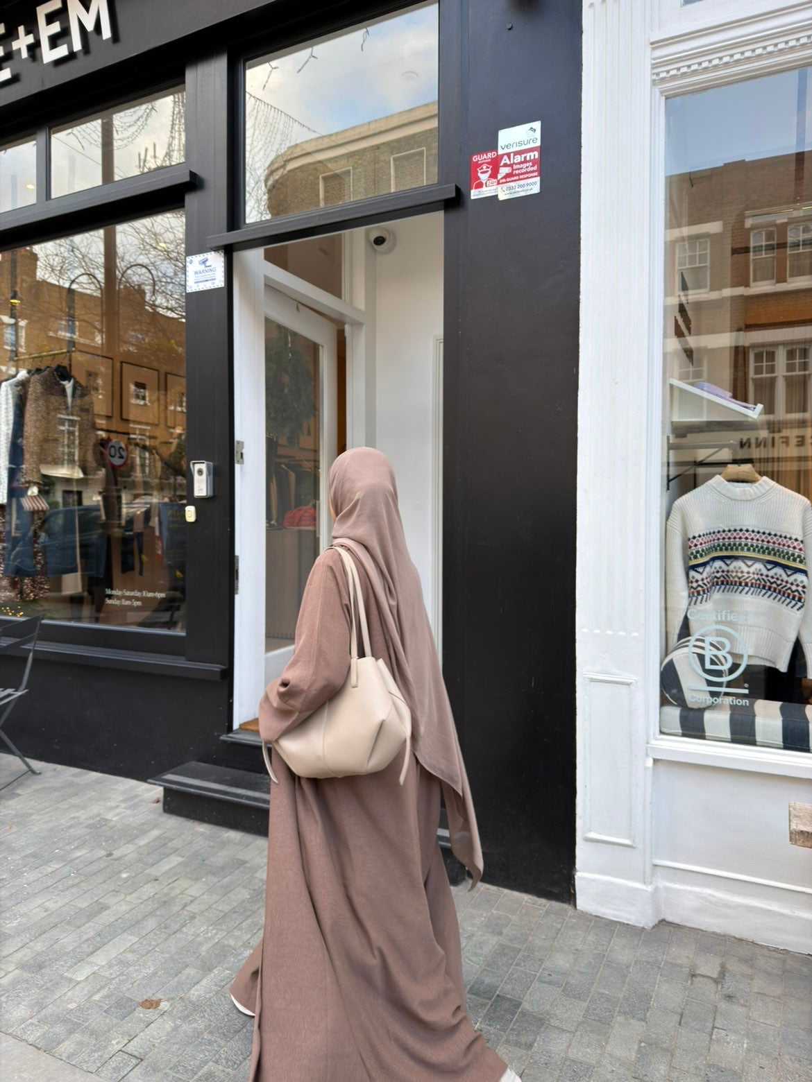 Light brown 2 piece abaya