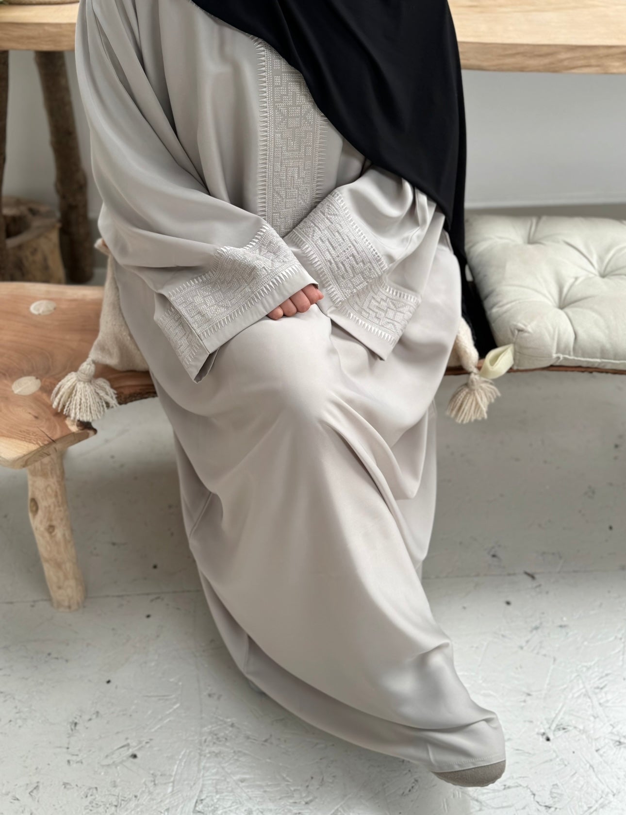 Khayraat in stone grey
