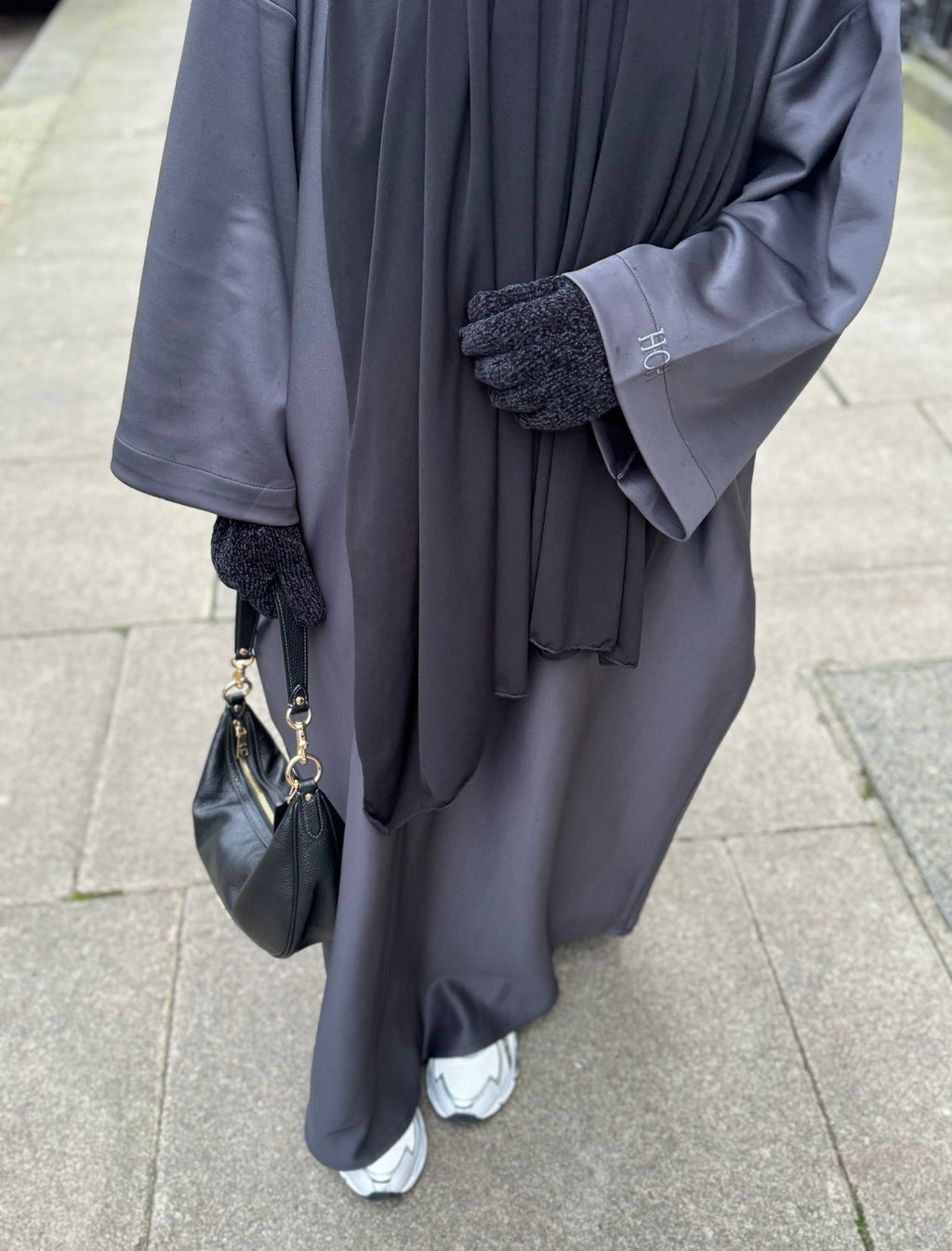 T-shirt dress in Lead Grey