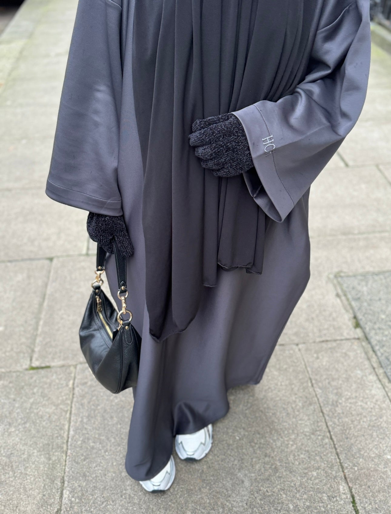 T-shirt dress in Lead Grey