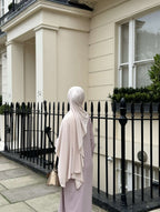 Beige jersey scarf