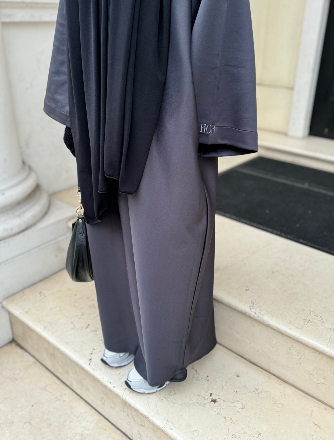 T-shirt dress in Lead Grey