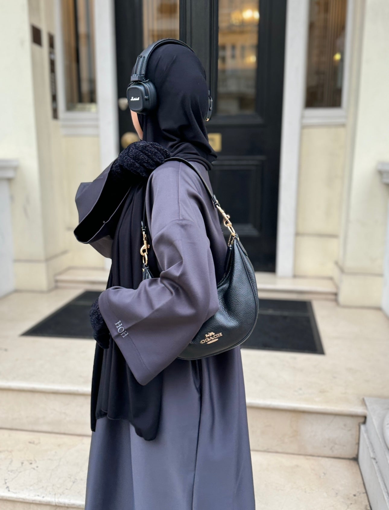 T-shirt dress in Lead Grey