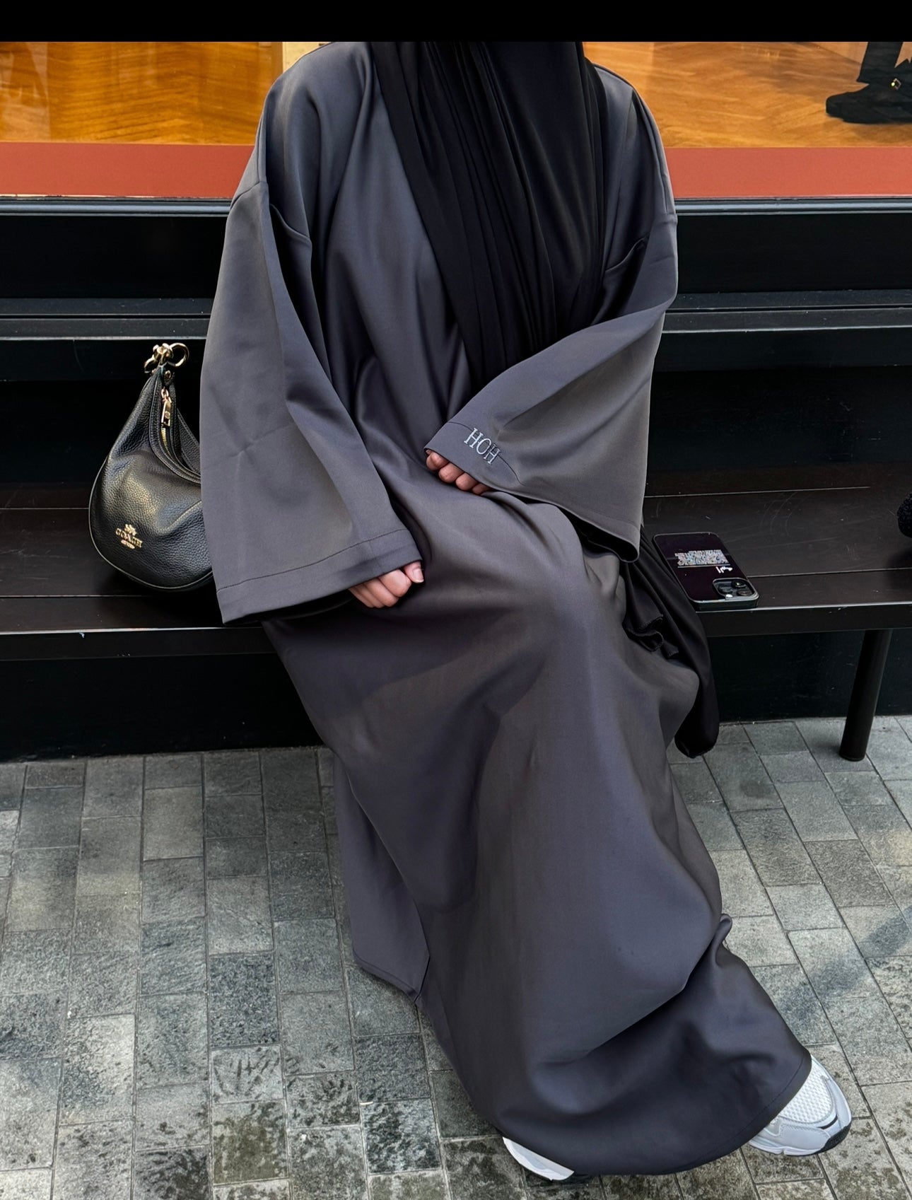T-shirt dress in Lead Grey